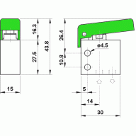 Пневморозподільник 3/2 AZ Pneumatica 315 MGV